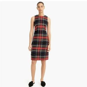 J crew tartan sheath dress